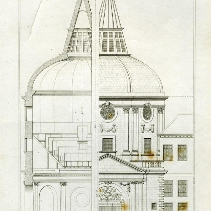 Warwick theatre section drawing