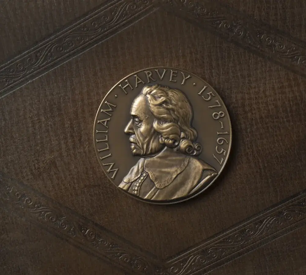 Bronze medal, the William Harvey Tercentenary Congress, 1957. Presented to Sir Charles Dodds