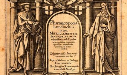Pharmacopoeia Londinensis, 2nd edition by Royal College of Physicians, published in London, 1618